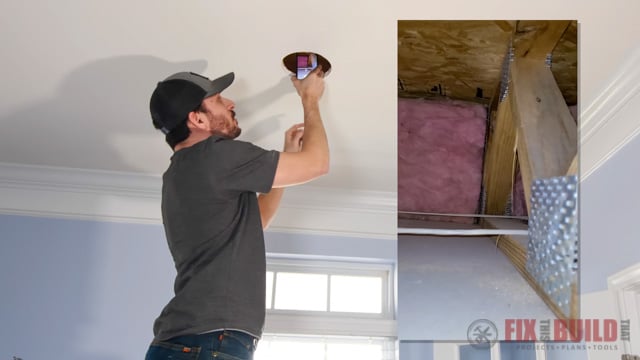 check for wires in ceiling