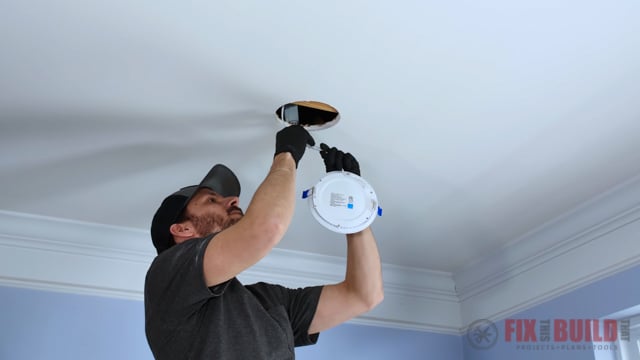 attach led lights to the junction box