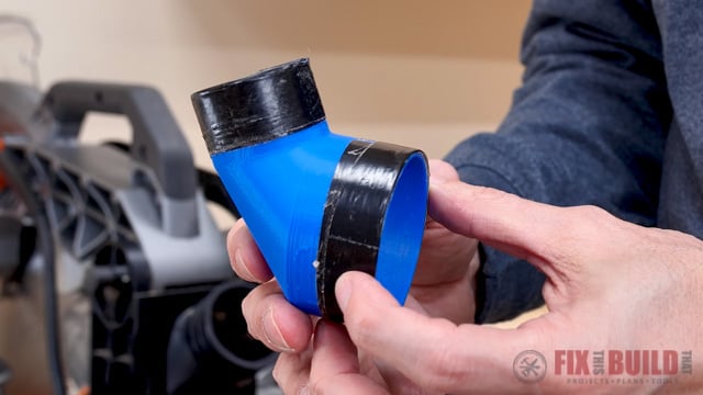 3D printed fitting for dust collection