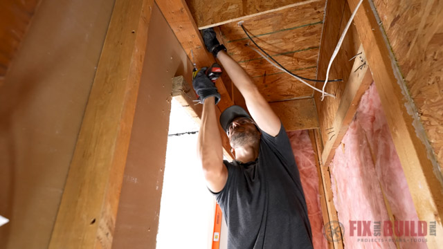framing an opening in a wall