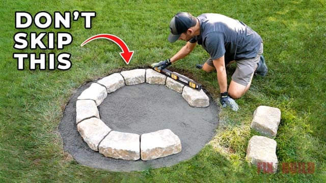 How to build a DIY Stone Fire Pit